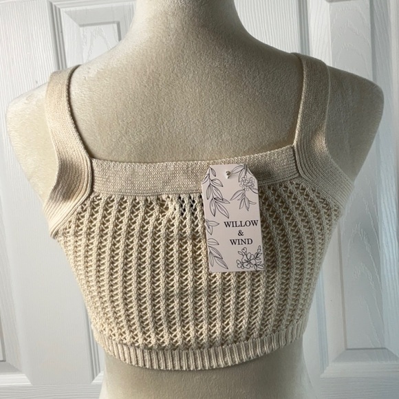 Willow & Wind - Crochet Crop Top Women Size S - Picture 4 of 8